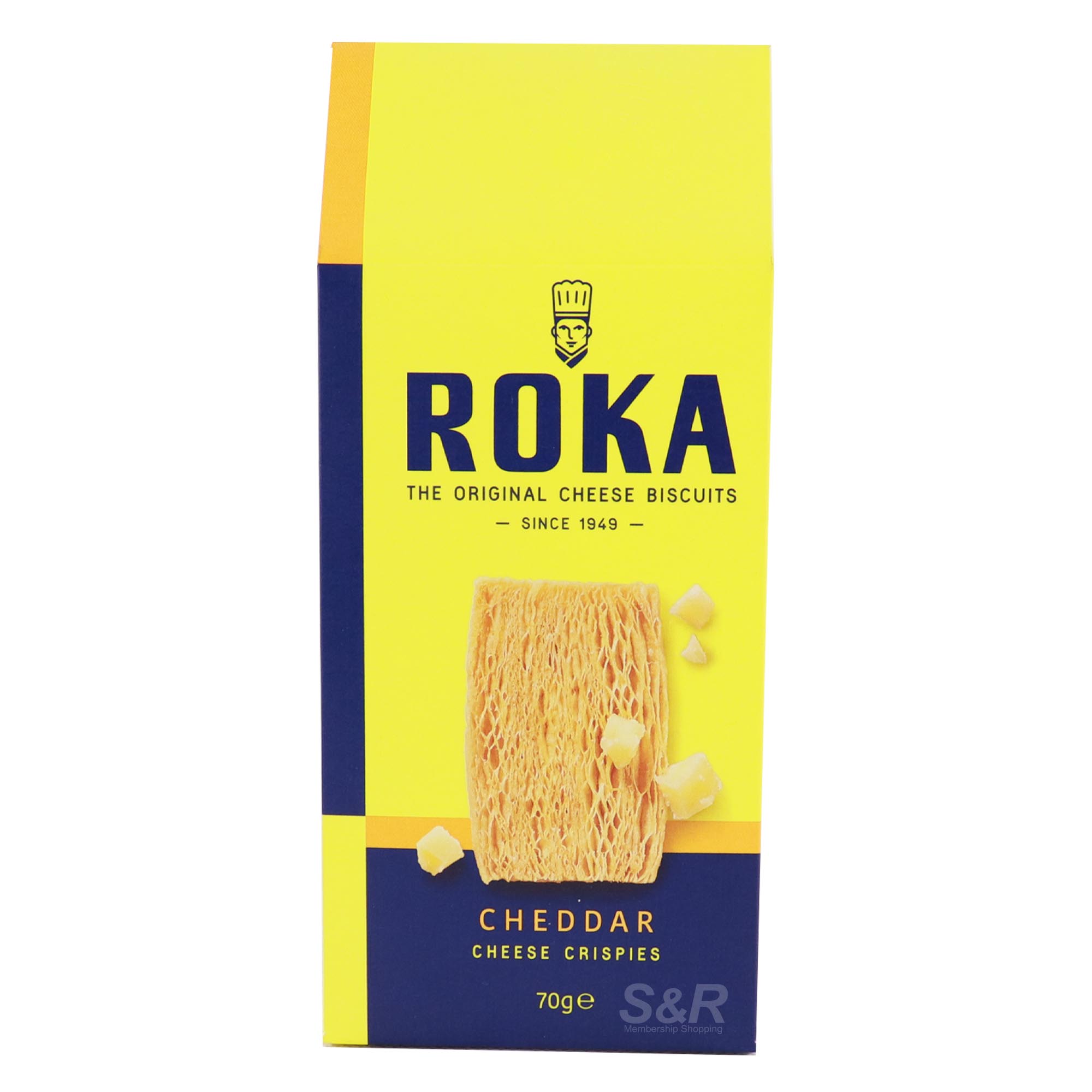 Roka Cheddar Cheese Crispies 70g Roka Cheddar Cheese Crispies 70g